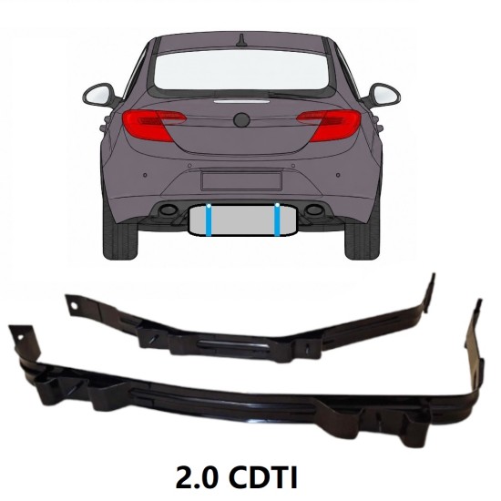 Objímky palivovej nádrže pre Opel Insignia 2008-2017 17019