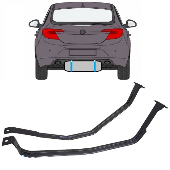 Objímky palivovej nádrže pre Opel Insignia 2008-2017 17020