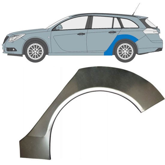 Lem zadného blatníka pre Opel Insignia 2008-2017 / Ľavý / COMBI 16799