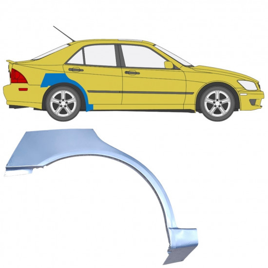 Lem zadného blatníka pre Lexus IS 200 1998-2005 / Pravá 7972