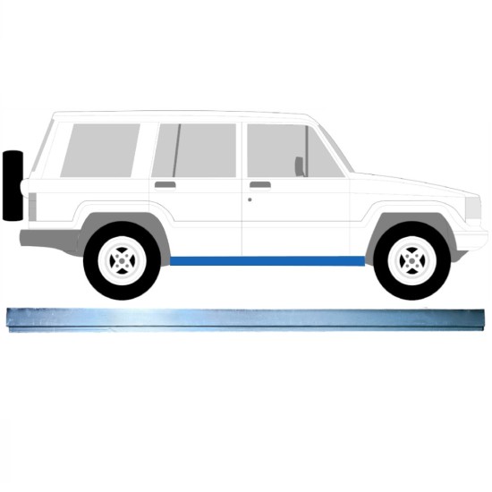 Opravný plech prahu vnútorný pre Isuzu Trooper 1983-2005 / Vľavo = Vpravo (symetrické) 16124