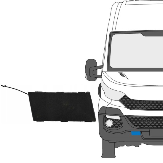 Krytky predného nárazníka pre Iveco Daily 2014-2019 / Pravá 16239