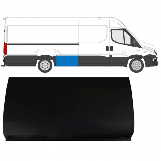 Zadná bočná lišta pre Iveco Daily 2014-2019 / LWB / Pravá 7883