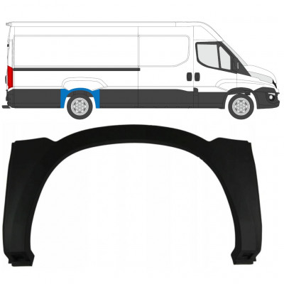 Bočná lišta zadného blatníka pre Iveco Daily 2014-2019 / Vľavo = Vpravo (symetrické) 7885