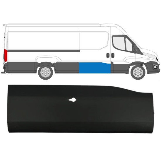 Bočná lišta posuvných dverí