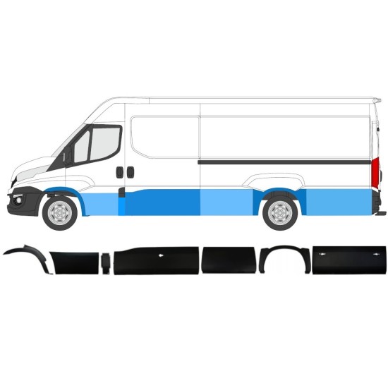 Sada líšt pre Iveco Daily 2014-2019 / Ľavý / 11982
