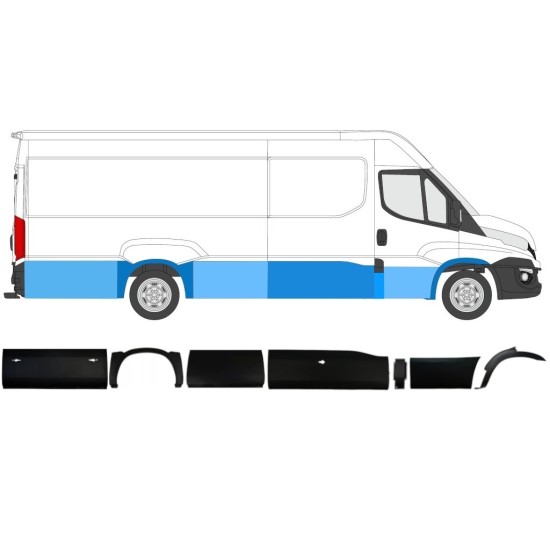 Sada líšt pre Iveco Daily 2014-2019 / Pravá / 11981