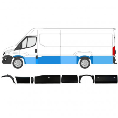 Bočná lišta pre Iveco Daily 2014-2019  / LWB / Ľavý / Sada 11982