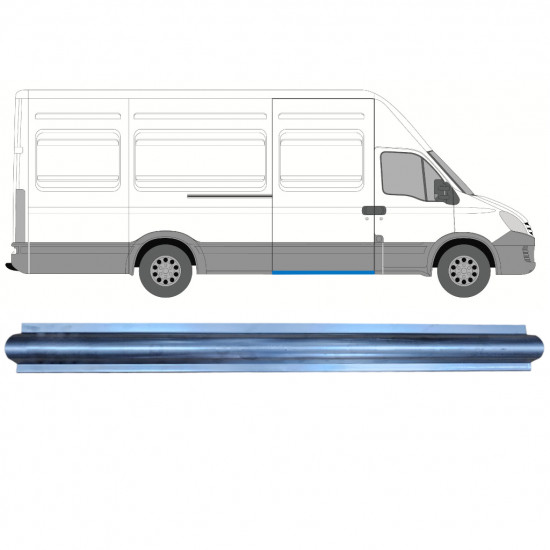 Opravný plech prahu posuvných dverí pre Iveco Daily 2006-2014 / Pravá 7358