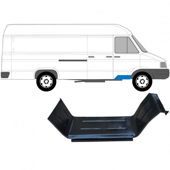 Opravný plech predného schodu pre Iveco Daily 1985-1999 / Pravá 6791