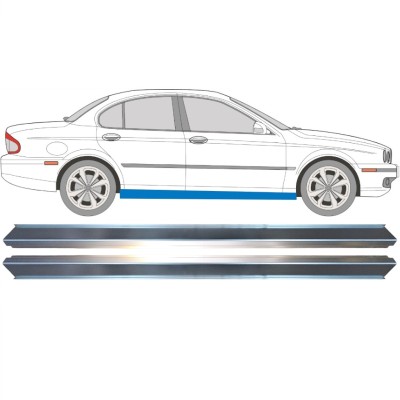 Opravný plech prahu pre Jaguar X-Type CF-1 2001-2009 / Ľavá+Pravá / Sada 16146