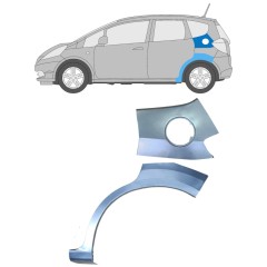 Opravný plech nádrže zadného blatníka pre Honda Jazz 2008-2015 / Ľavý / Sada 12618