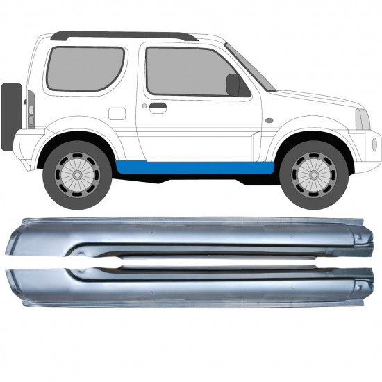 Kompletný prah pre Suzuki Jimny 1998-2018 / Ľavá+Pravá / Sada 10411