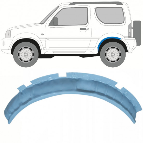 Opravný plech zadného podbehu pre Suzuki Jimny 1998-2018 / Ľavý 10231