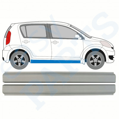 Opravný plech prahu pre Subaru Justy 2007-2011 / Vľavo = Vpravo (symetrické) 10240