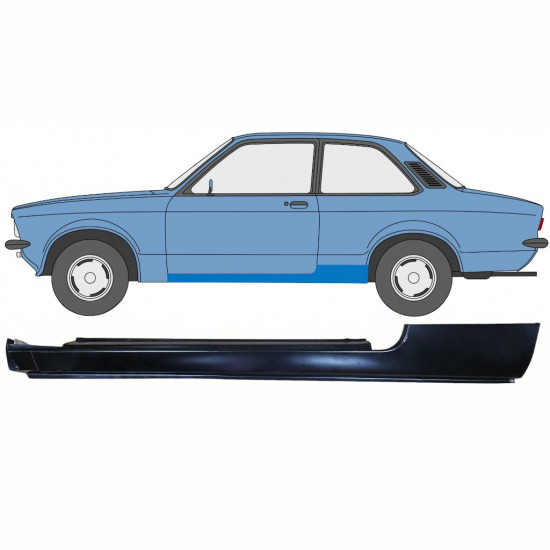 Opravný plech prahu pre Opel Kadett C 1973-1979 / Ľavý 8783