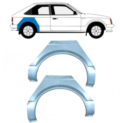 Lem zadného blatníka pre Opel Kadett D 1979-1984 / Ľavá+Pravá / Sada 10638