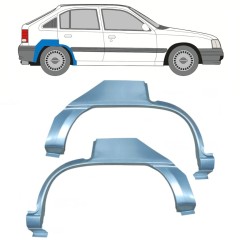 Lem zadného blatníka pre Opel Kadett E Astra 1984-1993 / Ľavá+Pravá / Sada 16155