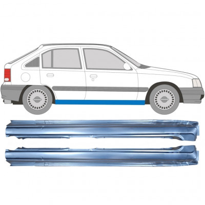 Opravný plech prahu pre Opel Kadett 1984-1993 / Ľavá+Pravá / Sada 9450