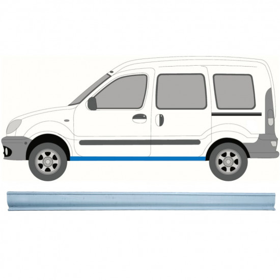 Opravný plech prahu pre Renault Kangoo 1997-2008 / Ľavý 6978