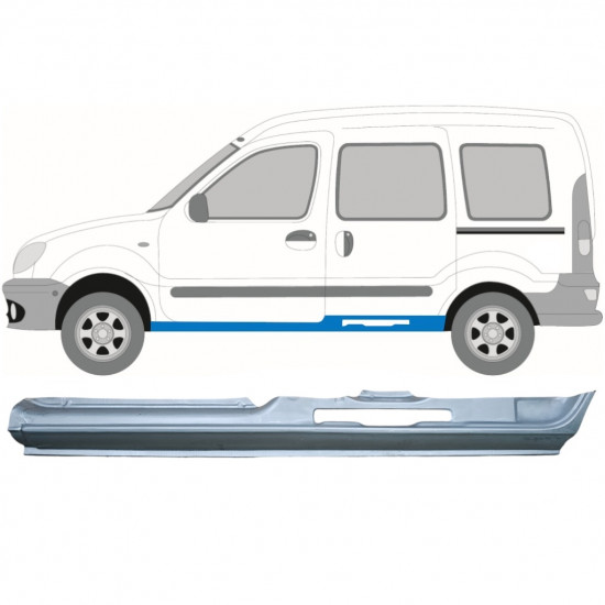 Opravný plech prahu pre Renault Kangoo 1997-2008 / Ľavý 6975