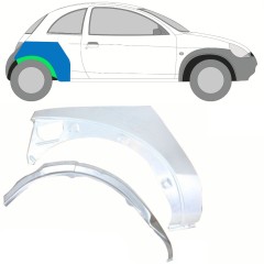 Opravný plech vnútorného + vonkajšieho zadného blatníka pre Ford KA 1996-2008 / Pravá / Sada 10775