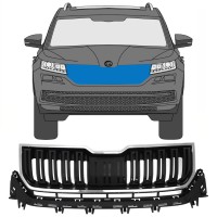 Mriežka pre Skoda Kodiaq 2016-2023 / Sada 7546