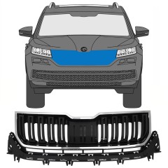 Mriežka pre Skoda Kodiaq 2016-2023 / Sada 7546