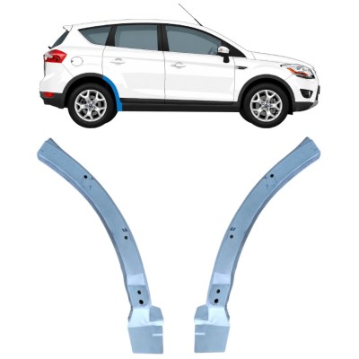 Opravný plech zadného blatníka predná časť pre Ford Kuga 2008-2013 / Ľavá+Pravá / Sada 16936