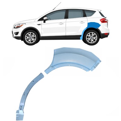 Lem zadného blatníka pre Ford Kuga 2008-2013 / Ľavý / Sada 17083