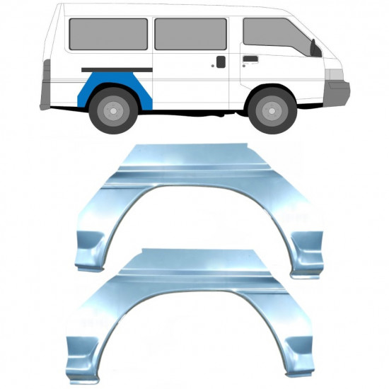 Lem zadného blatníka pre Mitsubishi L300 1986- / Ľavá+Pravá / Sada 9418