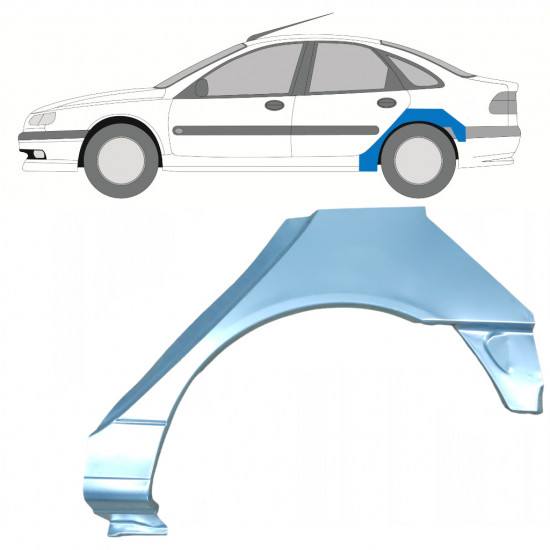 Lem zadného blatníka pre Renault Laguna 1994-2001 / Ľavý 7932