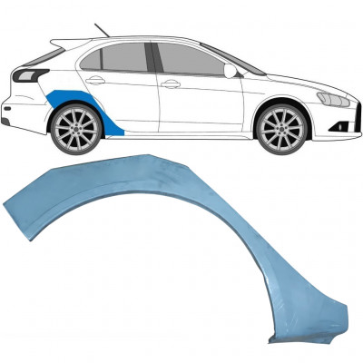 Lem zadného blatníka pre Mitsubishi Lancer 2007- / Pravá 6851