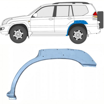 Opravný plech zadného blatníka s otvorom pre Toyota Land Cruiser 2003-2010 / Ľavý 10213