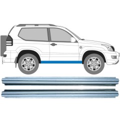 Opravný plech prahu pre Toyota Land Cruiser J120 2003-2010 / Vľavo = Vpravo (symetrické) / Sada 10277