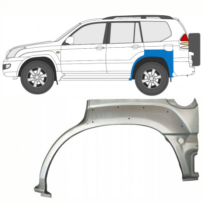 Lem zadného blatníka pre Toyota Land Cruiser 2003-2010 / Ľavý 8763