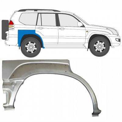 Lem zadného blatníka pre Toyota Land Cruiser 2003-2010 / Pravá 8762