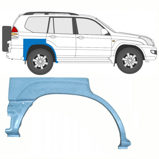 Lem zadného blatníka pre Toyota Land Cruiser 2003-2010 / Pravá 8762