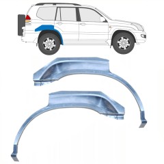 Lem zadného blatníka pre Toyota Land Cruiser J120 2003-2010 / Ľavá+Pravá / Sada 9959