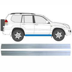 Opravný plech prahu vnútorný pre Toyota Land Cruiser J120 2003-2010 / Ľavá+Pravá / Sada 16131