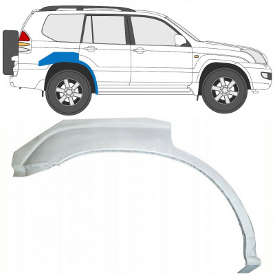 Lem zadného blatníka pre Toyota Land Cruiser 2003-2010 / Pravá 7934