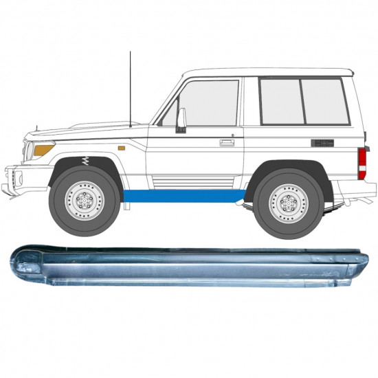 Opravný plech prahu pre Toyota Land Cruiser 1984-1993 / Ľavý 7059