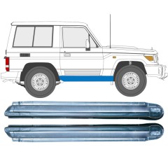 Kompletný prah pre Toyota Land Cruiser J70 1984- / Ľavá+Pravá / Sada 9479