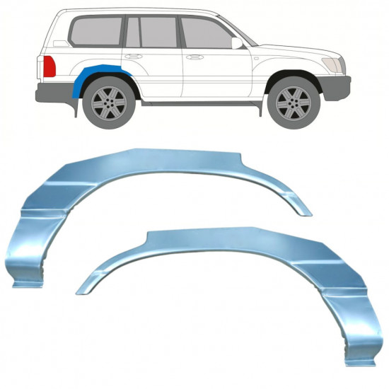 Lem zadného blatníka pre Toyota Land Cruiser 1998-2007 / Ľavá+Pravá / Sada 9766