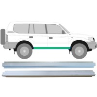 Opravný plech prahu vnútorný + vonkajší pre Toyota Land Cruiser J90 1996-2002 / Vľavo = Vpravo (symetrické) / Sada 14852 Opravný plech prahu vnútorný + vonkajší pre Toyota Land Cruiser J90 1996-2002 / Vľavo = Vpravo (symetrické) / Sada 14852