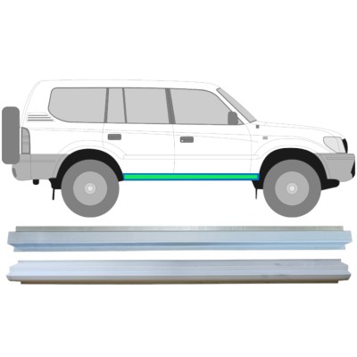 Opravný plech prahu vnútorný + vonkajší pre Toyota Land Cruiser J90 1996-2002 / Vľavo = Vpravo (symetrické) / Sada 14852