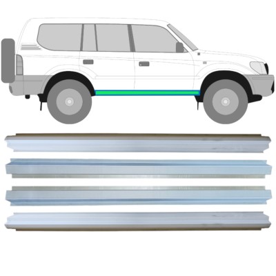 Opravný plech prahu vnútorný + vonkajší pre Toyota Land Cruiser J90 1996-2002 / Ľavá+Pravá / Sada 14854