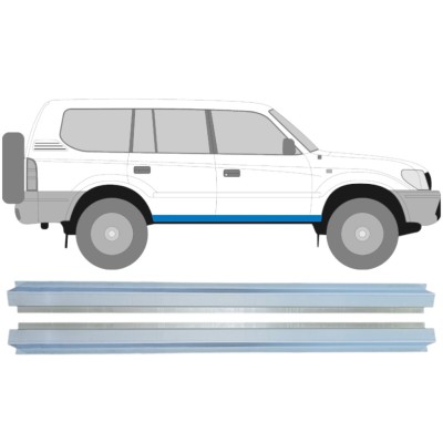 Opravný plech prahu vnútorný pre Toyota Land Cruiser J90 1996-2002 / Ľavá+Pravá / Sada 14851
