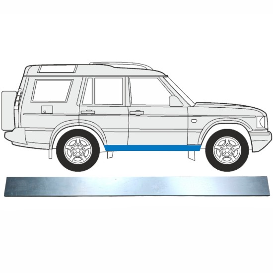 Opravný plech prahu vnútorný pre Land Rover Discovery 1989-2004 / Vľavo = Vpravo (symetrické) 16005