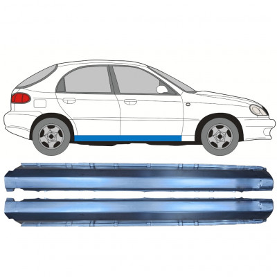 Opravný plech prahu pre Daewoo Lanos 1997-2008 / Ľavá+Pravá / Sada 9765